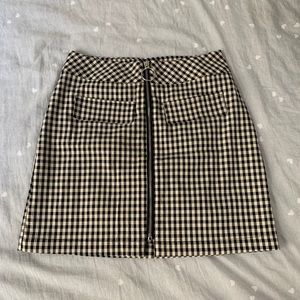 Urban Outfitters Gingham Mini Skirt